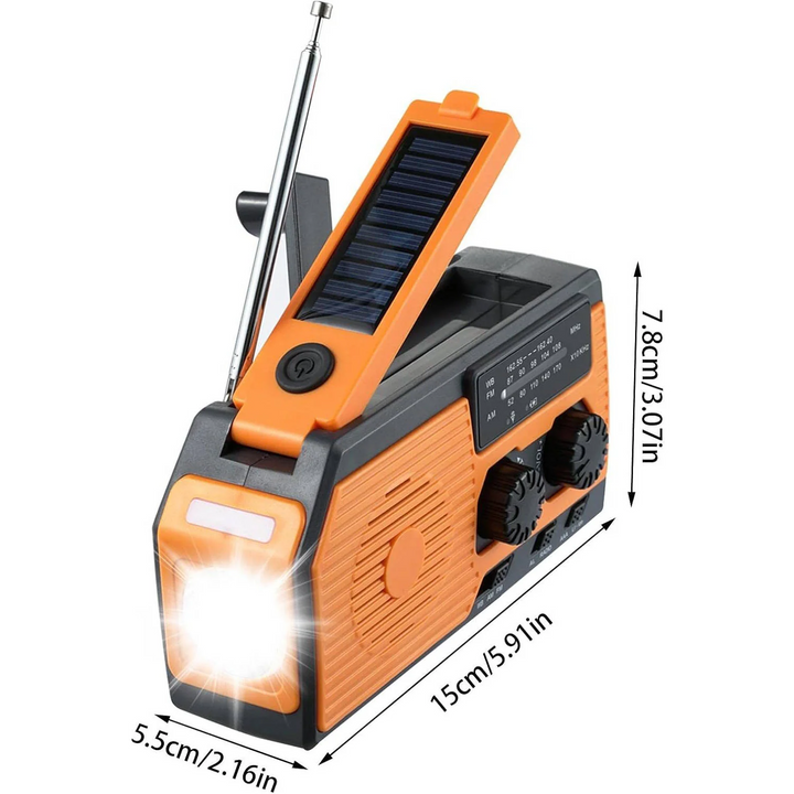 Lisslune | Solar Hand Crank Emergency Radio
