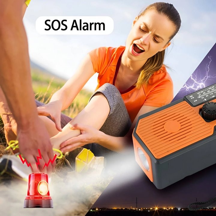 Lisslune | Solar Hand Crank Emergency Radio