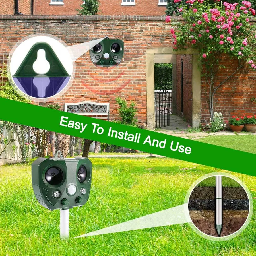 Lisslune | Pigeon Bird Scarer Ultrasonic and Pest Defender