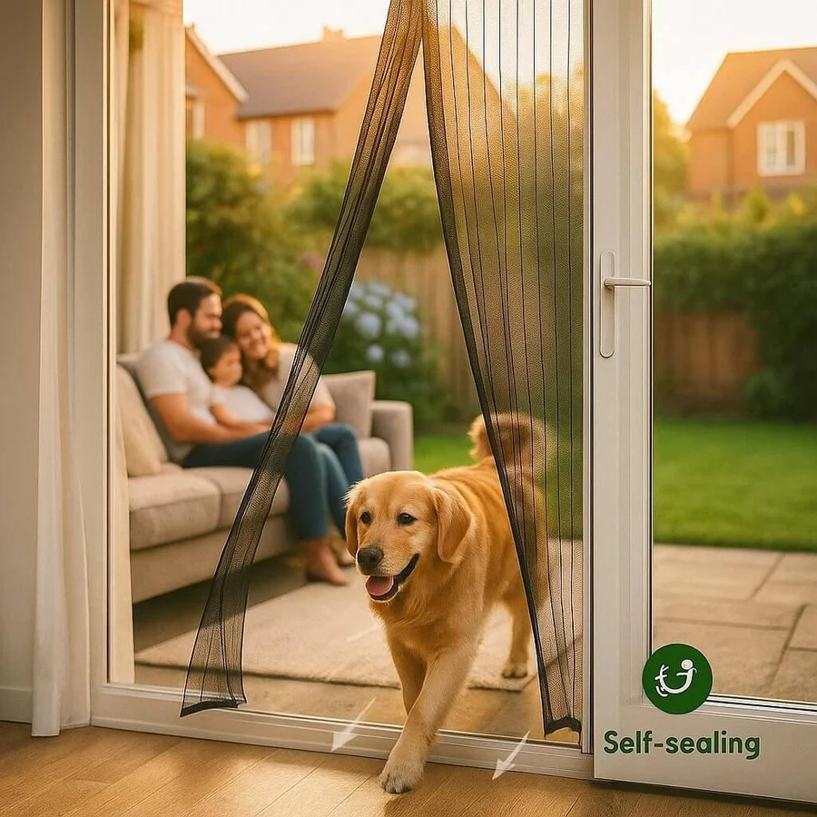 Lisslune | Adjustable Magnetic Screen Door for Insect Protection