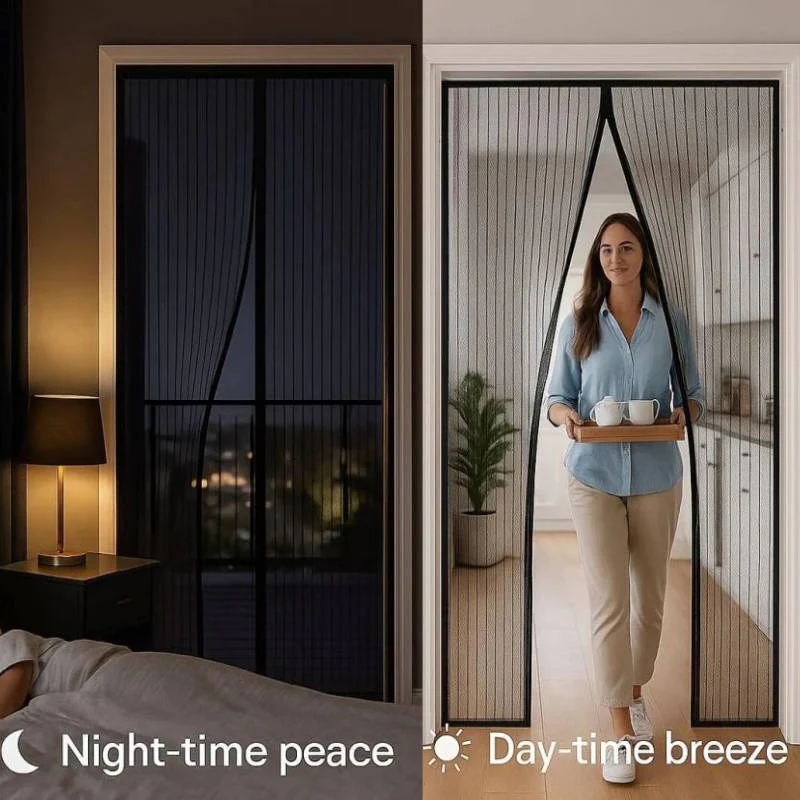 Lisslune | Adjustable Magnetic Screen Door for Insect Protection