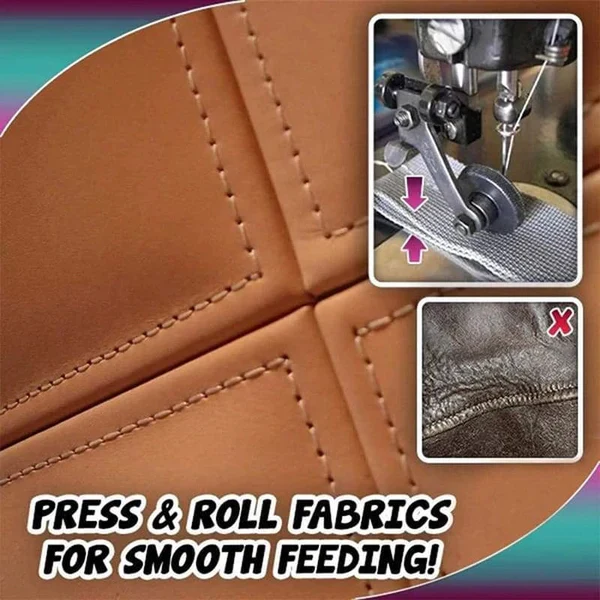 Lisslune | Leather Roller Presser Foot for High Shank Sewing Machines