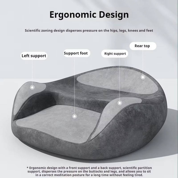 Lisslune | Ergonomic Meditation Cushion, Memory Foam Support