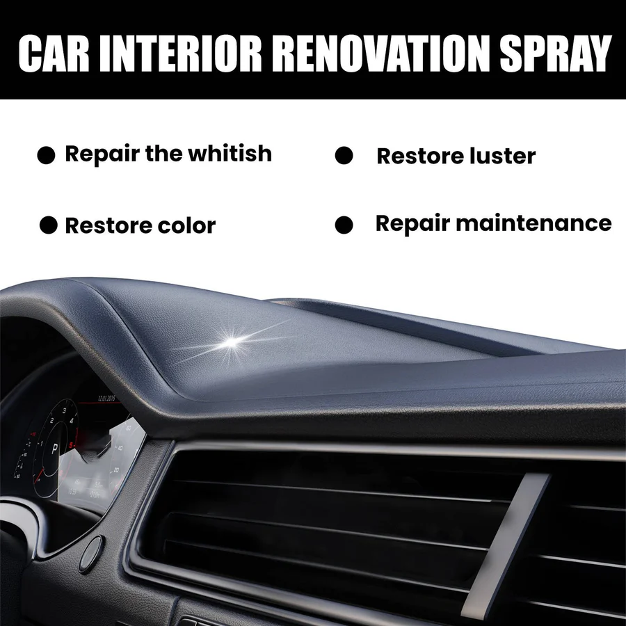Lisslune | Car Interior Cleaner Spray, Multi-Surface Formula with UV Protection
