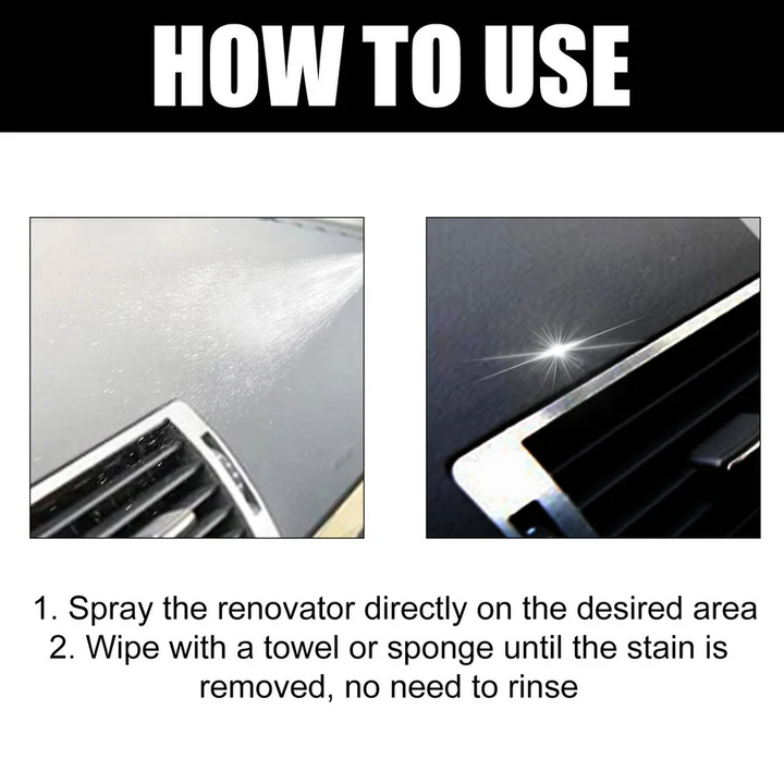 Lisslune | Car Interior Cleaner Spray, Multi-Surface Formula with UV Protection