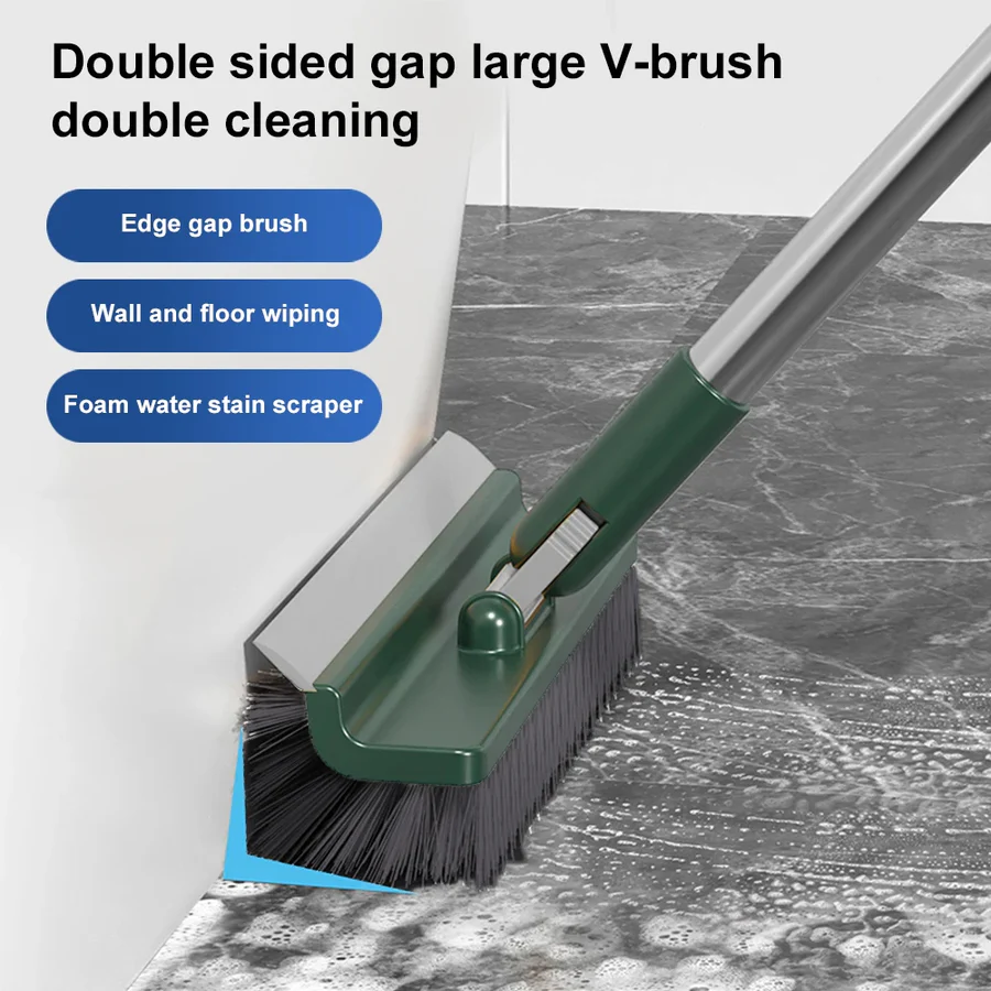 Lisslune | Long Handle Floor Scrub Brush with Stiff Bristles