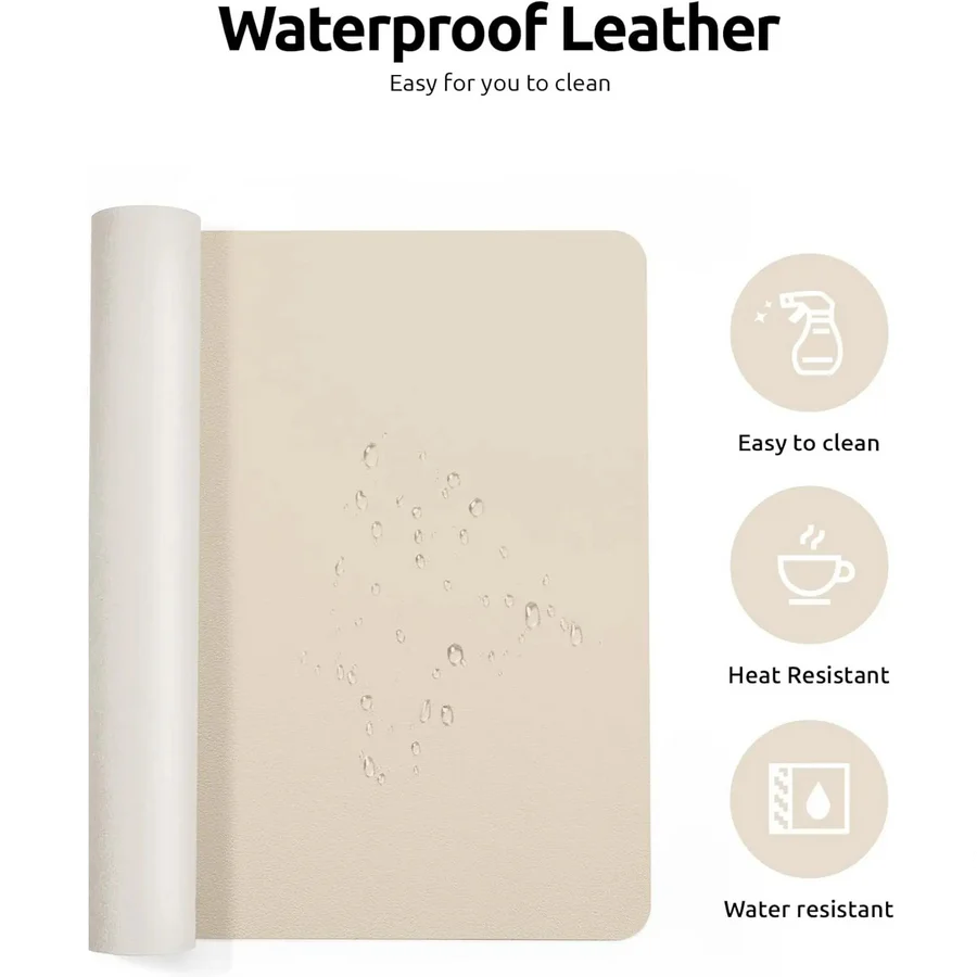 Lisslune | Luxury Leather Desk Pad Smooth Writing & Mouse Surface