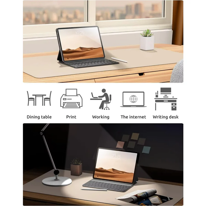 Lisslune | Luxury Leather Desk Pad Smooth Writing & Mouse Surface