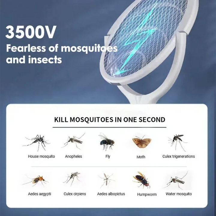 Lisslune | 5 in 1 Bug Zapper Racket with Fast Charging