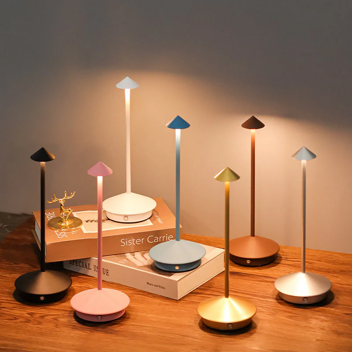 Lisslune | LumiGlow Wireless LED Table Lamp Sleek & Modern Design