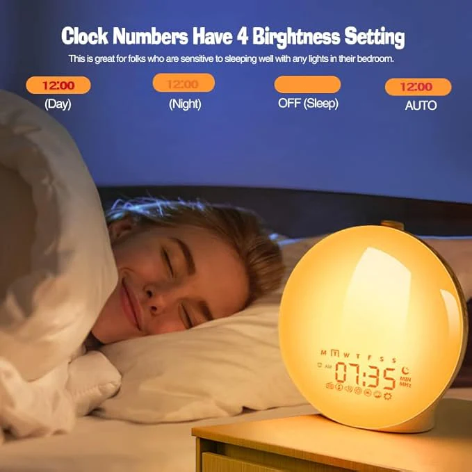 Lisslune | Gentle Rise Smart Wake Up Light with Nature Sounds