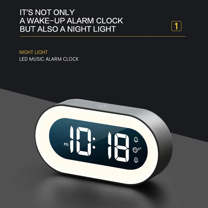 Lisslune | Sunrise Gentle Light Alarm Clock, USB Powered
