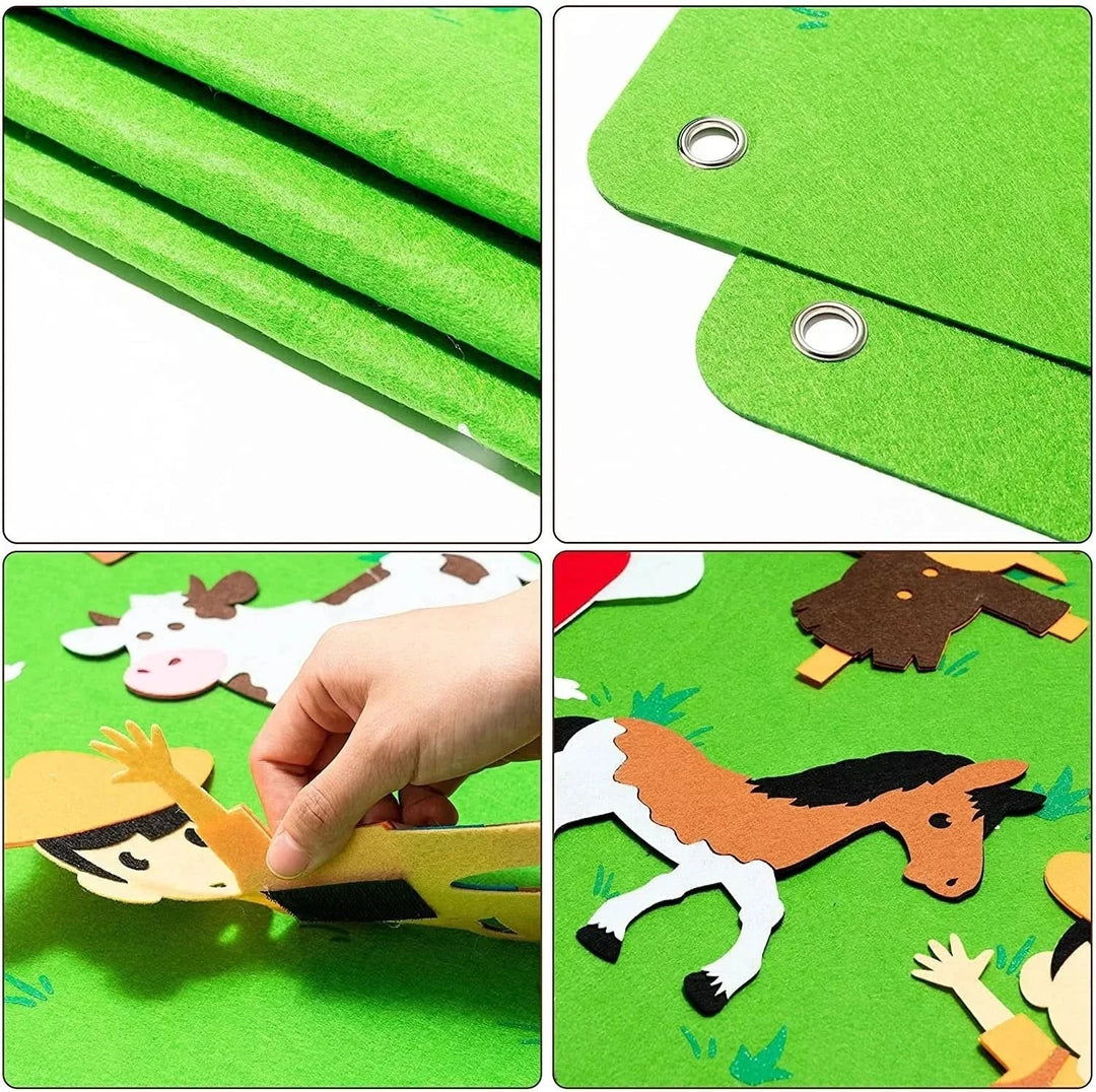 Lisslune | ANIMAL FELT BOARD – Felt board for creative & screen-free learning from 3 years old