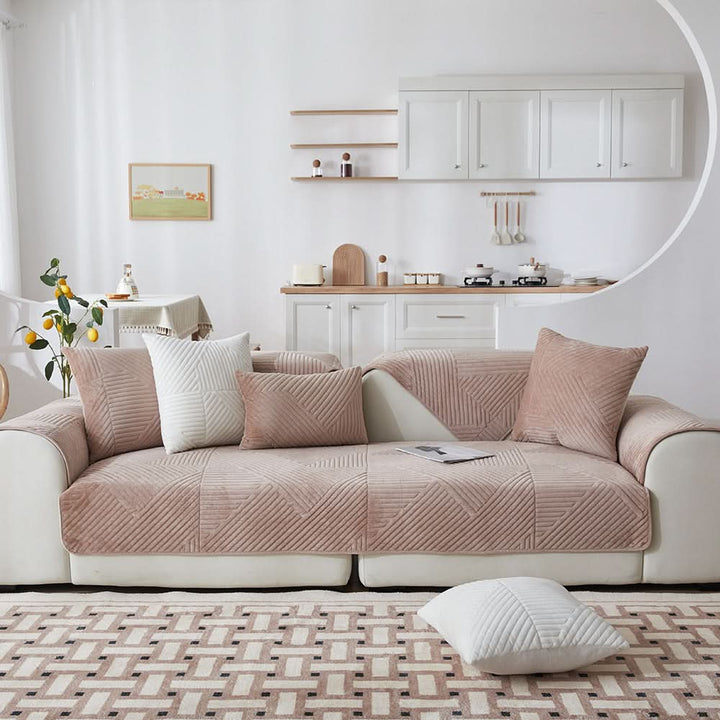 Lisslune | PlushGrip – Non-slip plush sofa cover