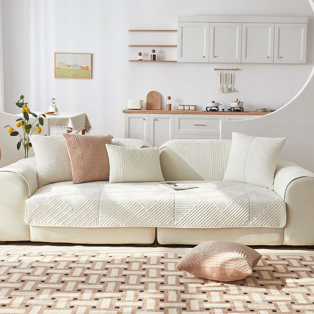 Lisslune | PlushGrip – Non-slip plush sofa cover