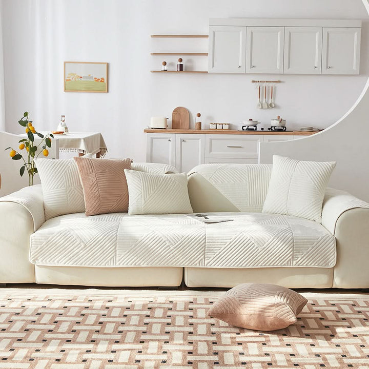 Lisslune | PlushGrip – Non-slip plush sofa cover