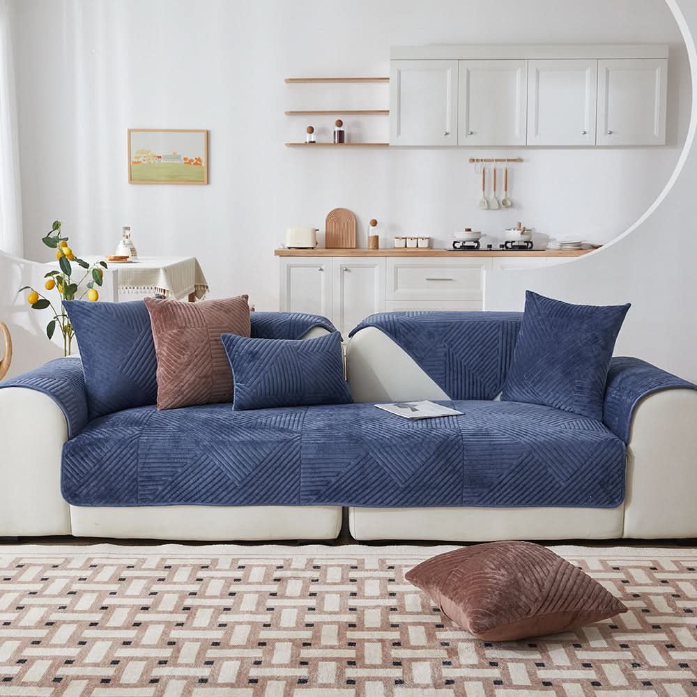 Lisslune | PlushGrip – Non-slip plush sofa cover