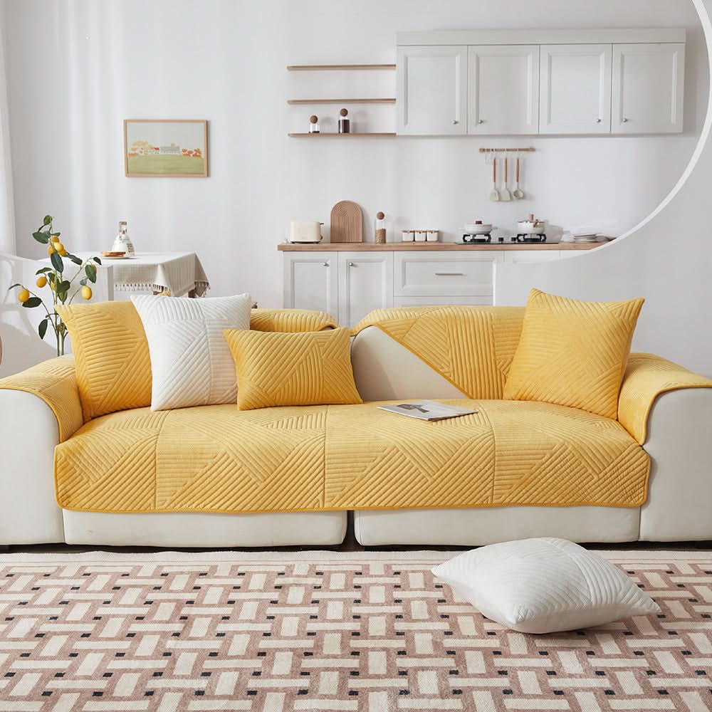 Lisslune | PlushGrip – Non-slip plush sofa cover