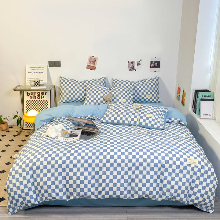 Lisslune | PatternNest | Grid Bedding Set