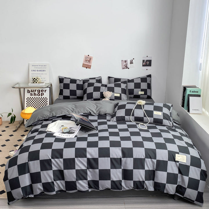 Lisslune | PatternNest | Grid Bedding Set