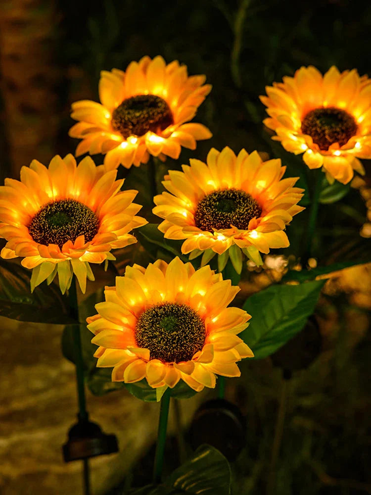 Lisslune | Waterproof Solar Sunflower Lamp for Garden & Terrace