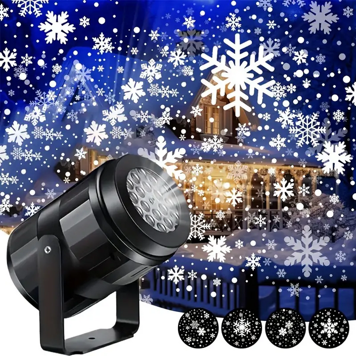 Lisslune | Magic Snowflakes Christmas Projector – LED light show for indoor and outdoor
