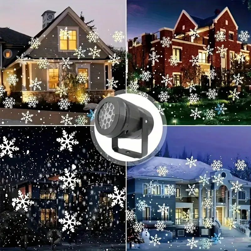 Lisslune | Magic Snowflakes Christmas Projector – LED light show for indoor and outdoor