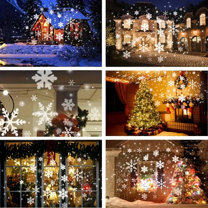 Lisslune | Magic Snowflakes Christmas Projector – LED light show for indoor and outdoor
