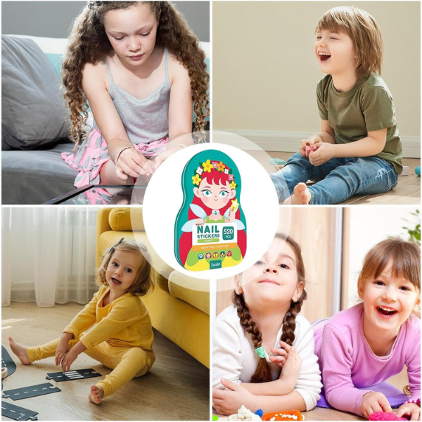 Lisslune | Kids Nail Art Stickers Fun & Easy Designs