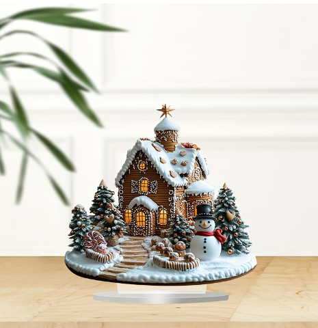 Lisslune | Shining Gingerbread House – Charming Christmas table decoration with lighting