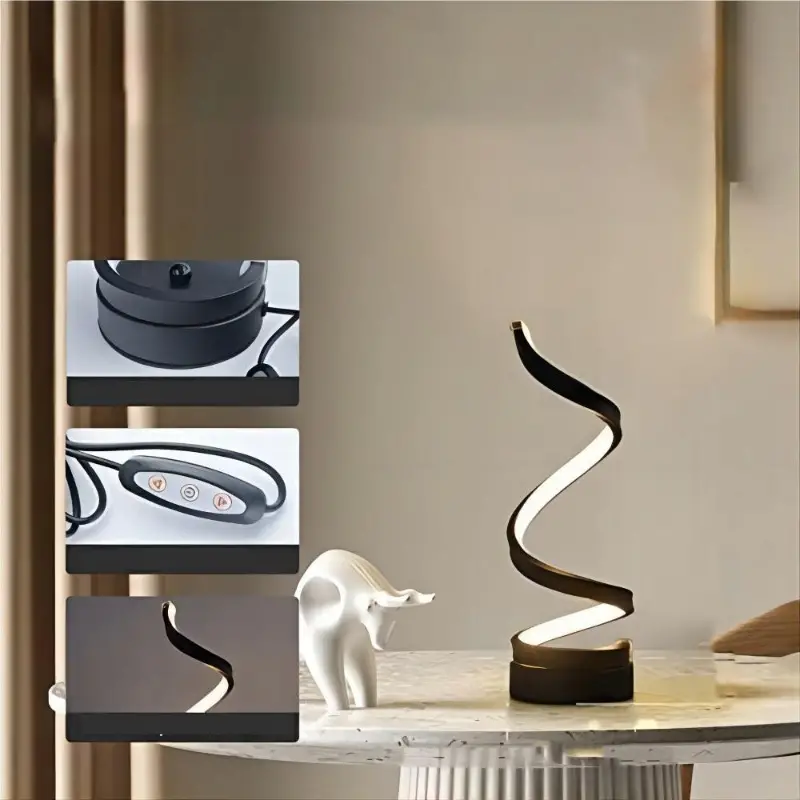 Lisslune | SpiralGlow: LED dimmable night light
