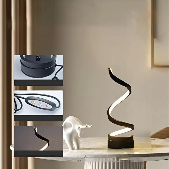 Lisslune | SpiralGlow: LED dimmable night light