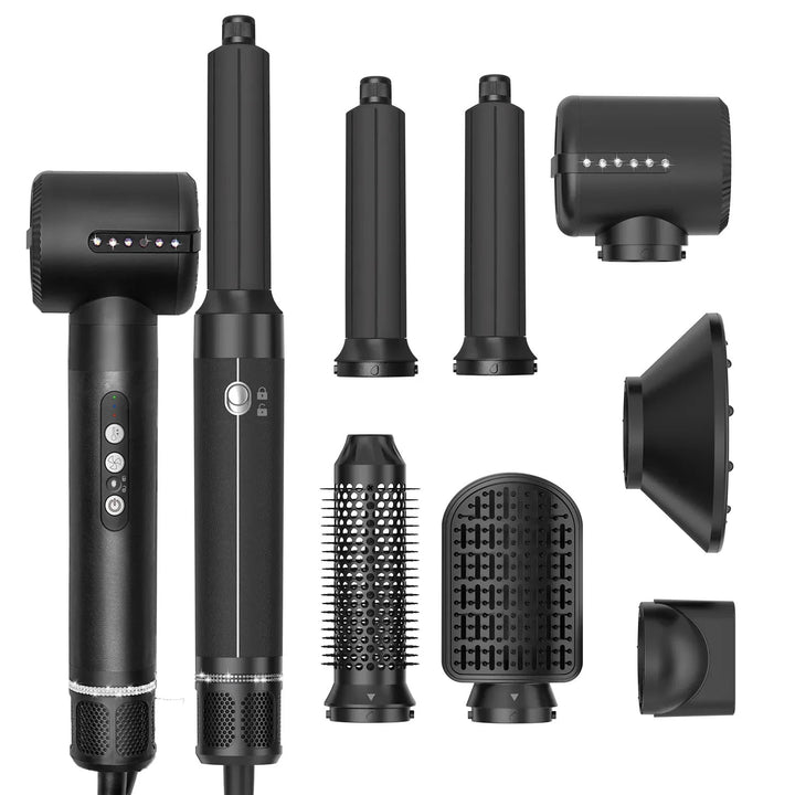 Lisslune | 7-in-1 Airwrap Hair Styler | Multi-Functional Styling Tool for Curls, Waves & Straightening