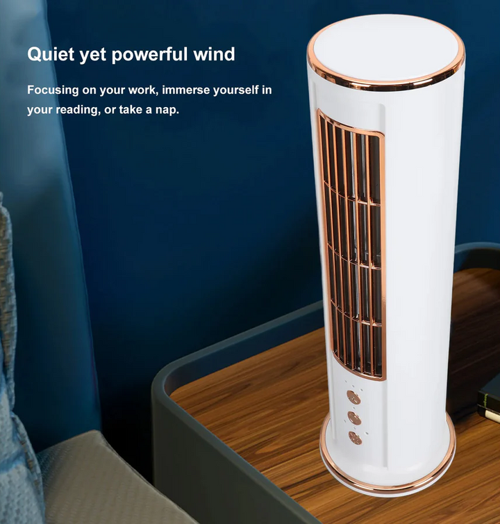Lisslune | Bladeless Desktop Air Conditioner Fan with Remote Control