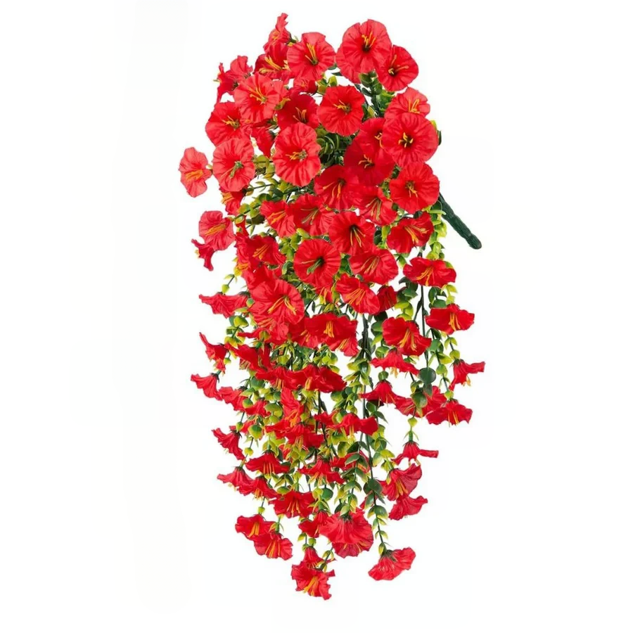 Lisslune | UV Resistant Artificial Morning Glory Flower Hanging Decor