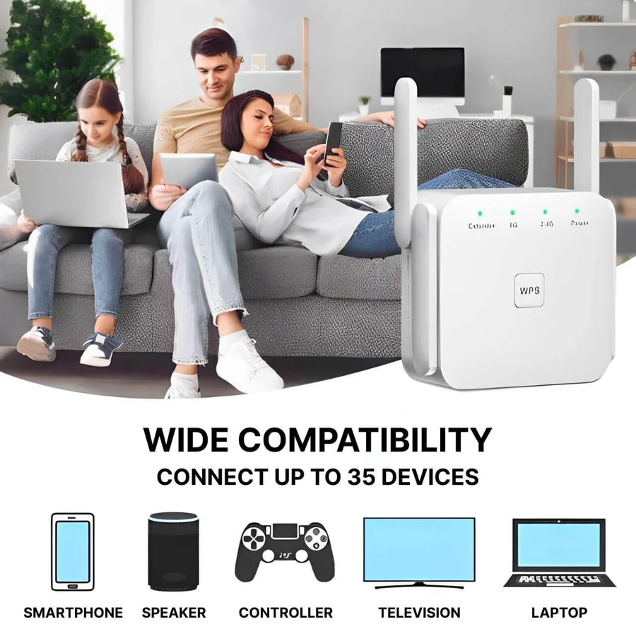 Lisslune | Powerful Long Range WiFi Repeater
