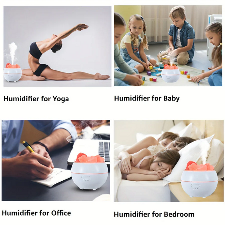 Lisslune | 3 in 1 Salt Lamp Essential Oil Diffuser