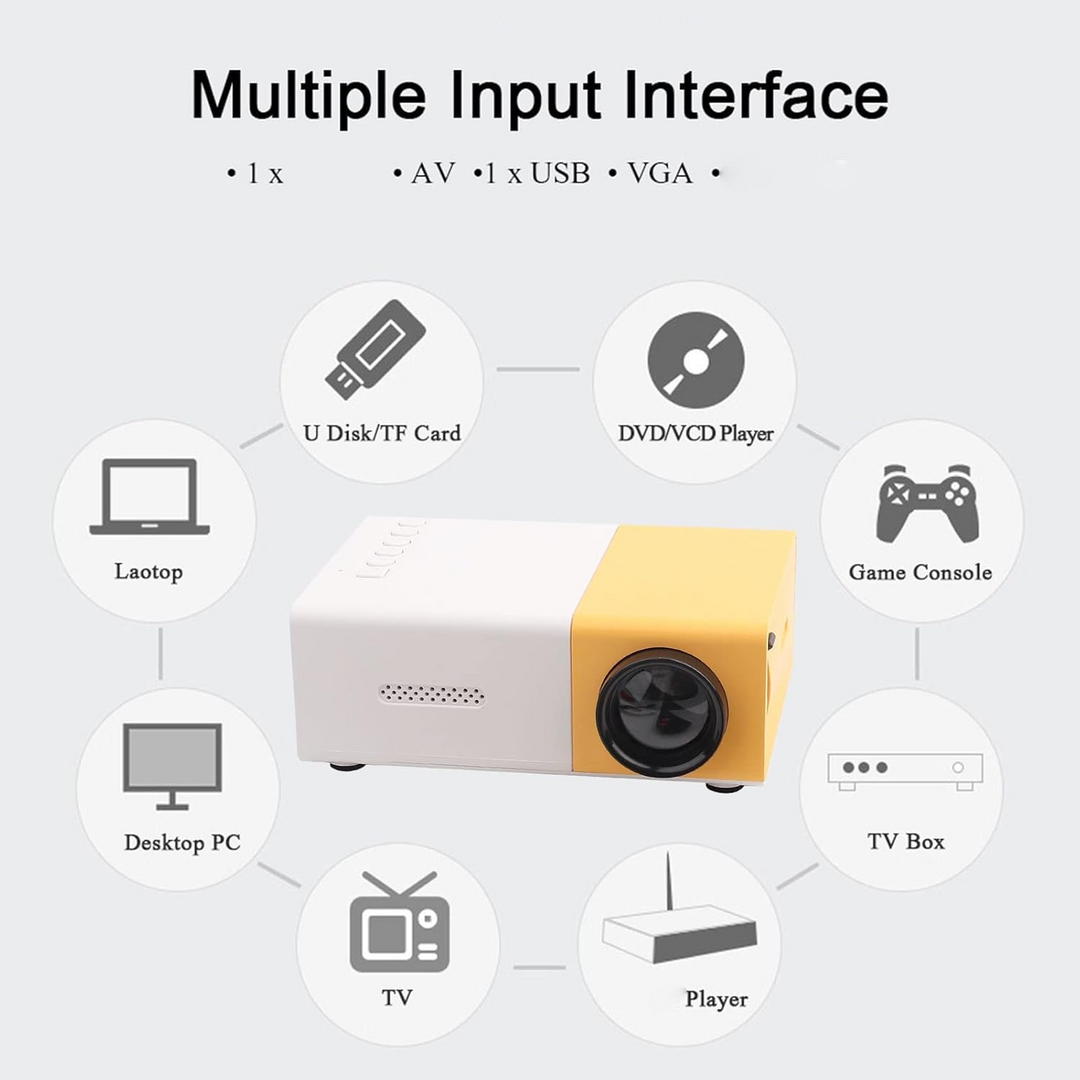 Lisslune | HD Mini Home Cinema Projector