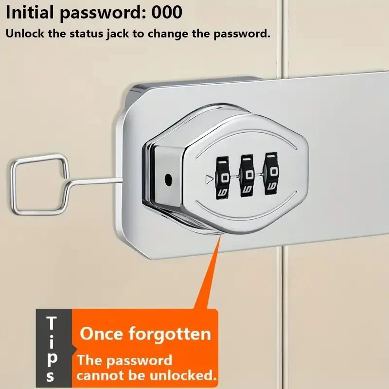 Lisslune | Secure Cabinet Lock with 3 Digit Combination Lock