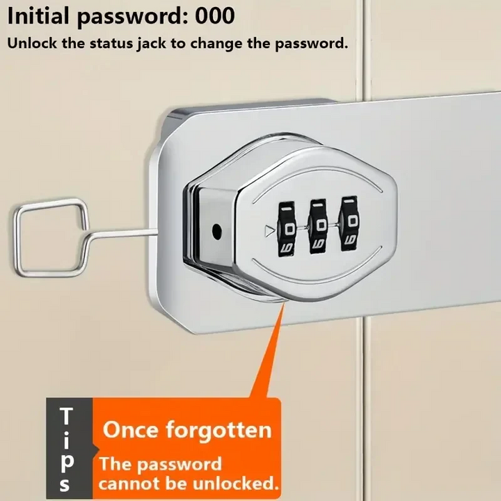 Lisslune | Secure Cabinet Lock with 3 Digit Combination Lock