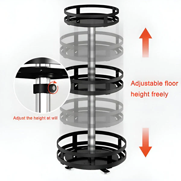 Lisslune | 3 Tier Swivel Metal Organizer