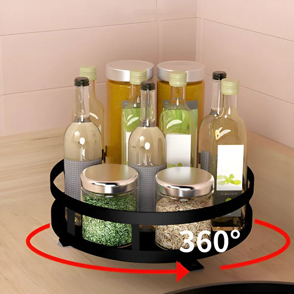 Lisslune | 3 Tier Swivel Metal Organizer