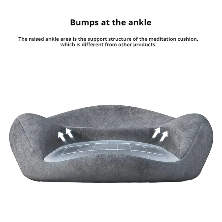 Lisslune | Ergonomic Meditation Cushion, Memory Foam Support