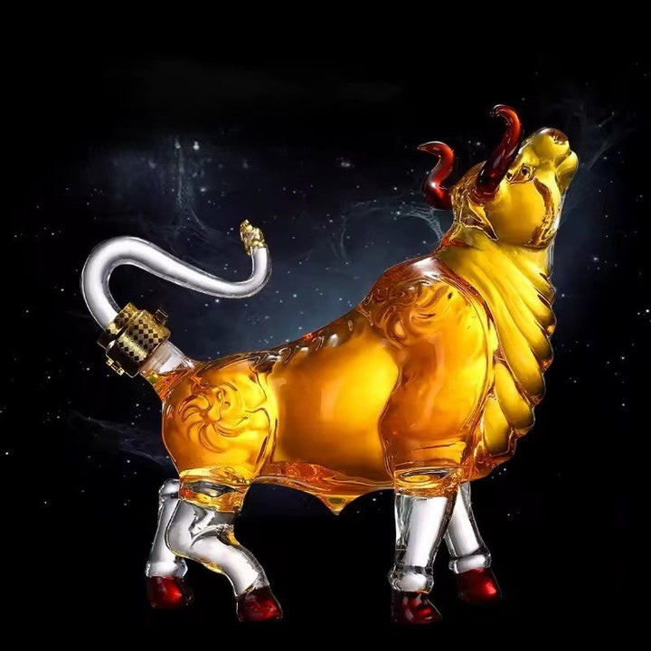 Lisslune | Artistic Bull Glass Decanter
