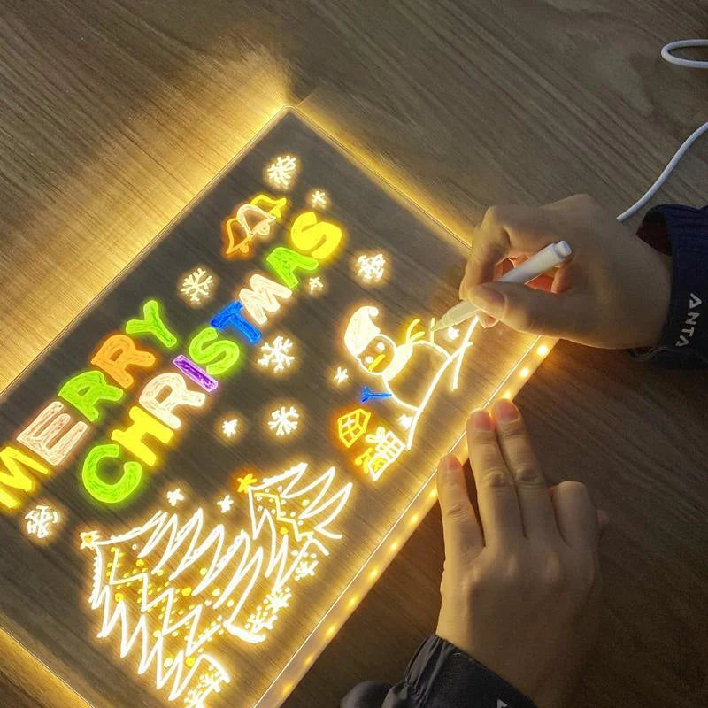 Lisslune | Children's LED Notice Board with Colors