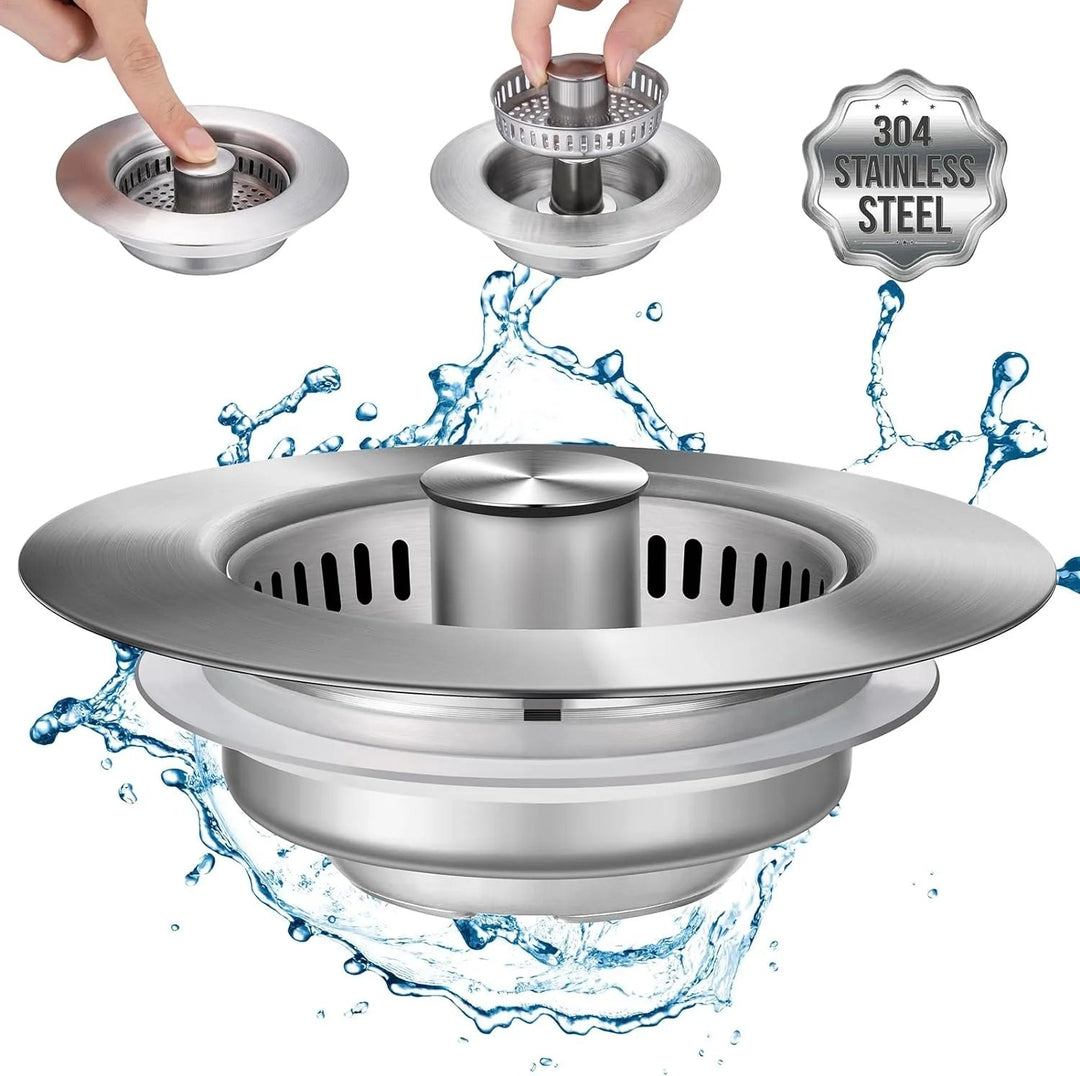 Lisslune | Stainless Steel Pop-Up No-Odor Drain Filter