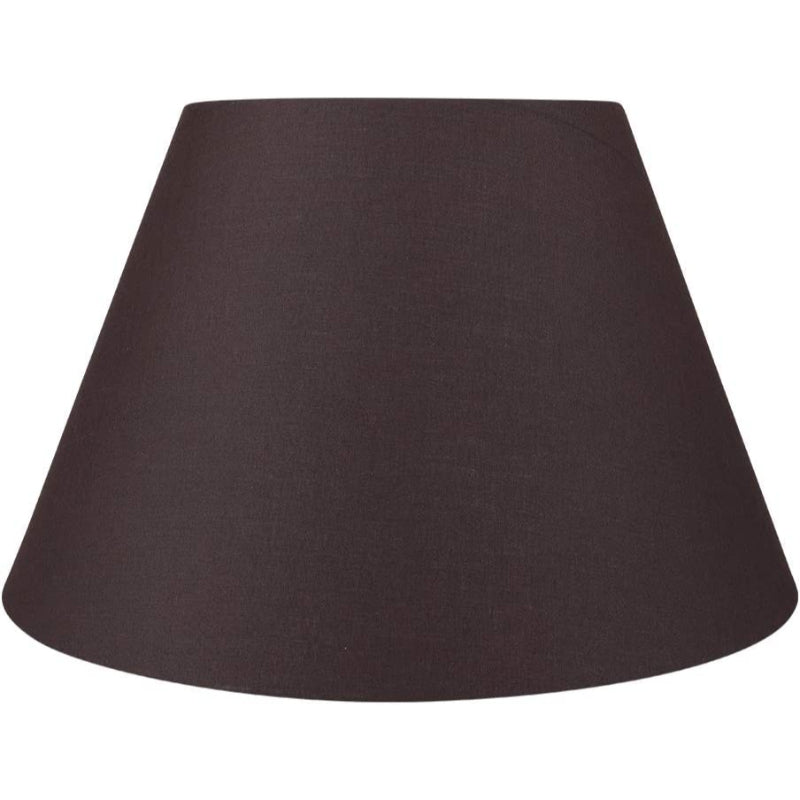 Lisslune | Medium lampshade, barrel fabric lampshade for table lamp and floor lamp, 7x13x7.8 inches, natural ventilated linen, handmade, spider (white)