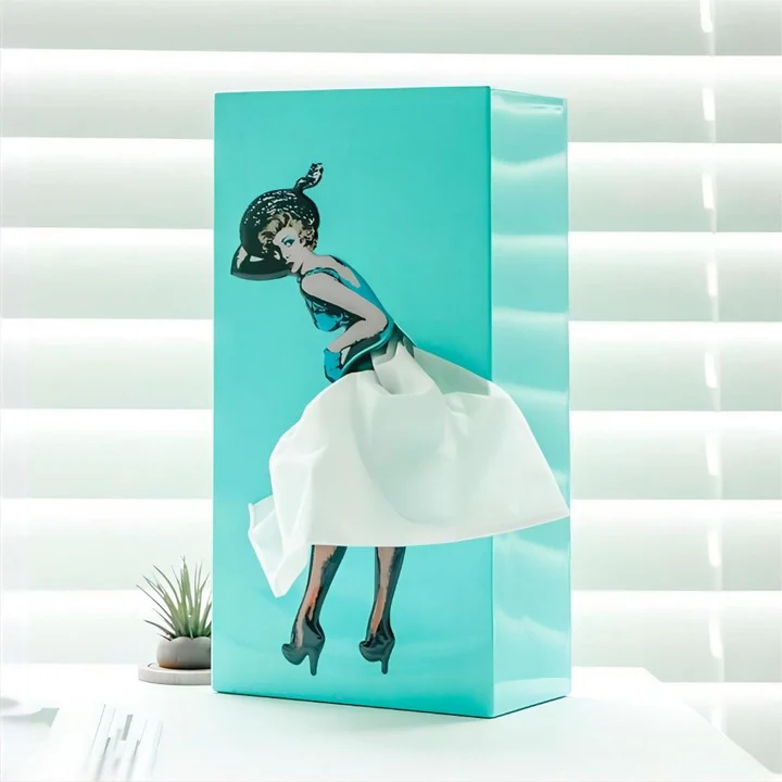 Lisslune | Flying Skirt Tissue Box