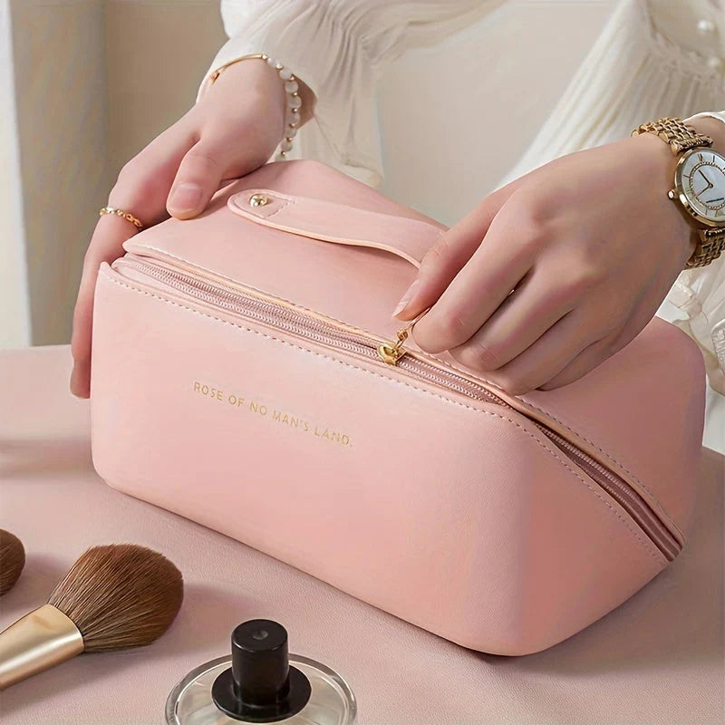 Lisslune | Travel-friendly Makeup Organizer with Zipper – Elegant Cosmetic Bag