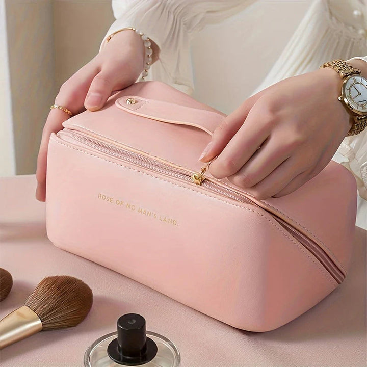 Lisslune | Travel-friendly Makeup Organizer with Zipper – Elegant Cosmetic Bag